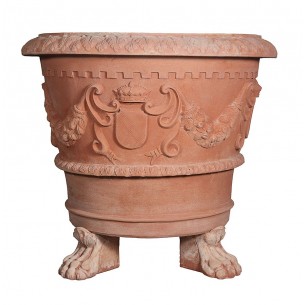 Vaso in terracotta  Conca Granduca con Piede Grande - Laboratorio San Rocco