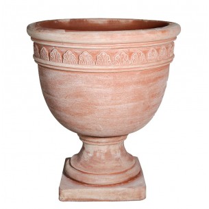 Vaso in terracotta  Coppa Foglia - Laboratorio San Rocco