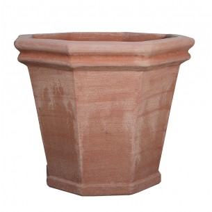 Vaso in terracotta  Vaso Ottagonale - Laboratorio San Rocco