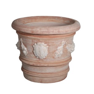 Vaso in Terracotta Florence Festonato Atlas | Laboratorio San Rocco