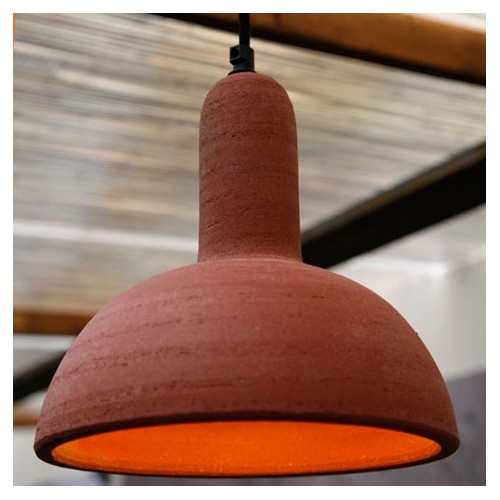 Illuminazione in terracotta artigianale di design | Laboratorio San Rocco