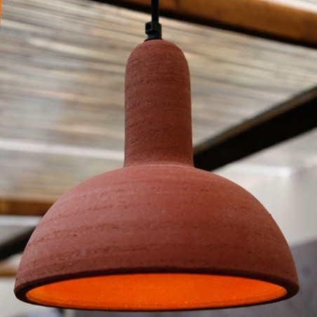 Illuminazione in terracotta artigianale di design | Laboratorio San Rocco